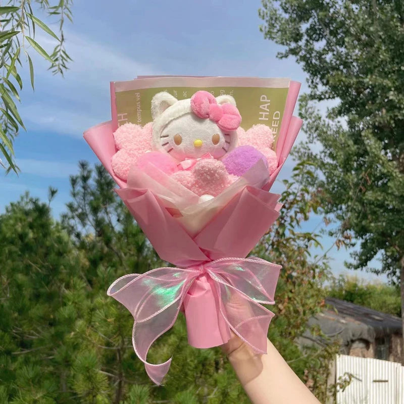 Cartoon Hello kitty Plush Bouquet