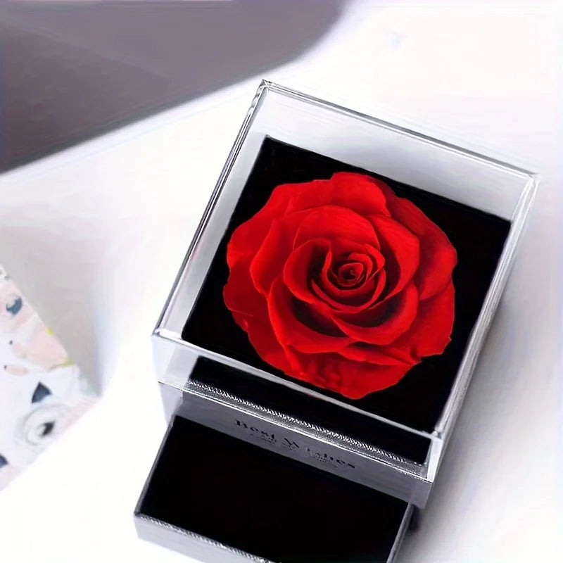 Sparkling Heart Necklace With Luxurious Rose Gift Box