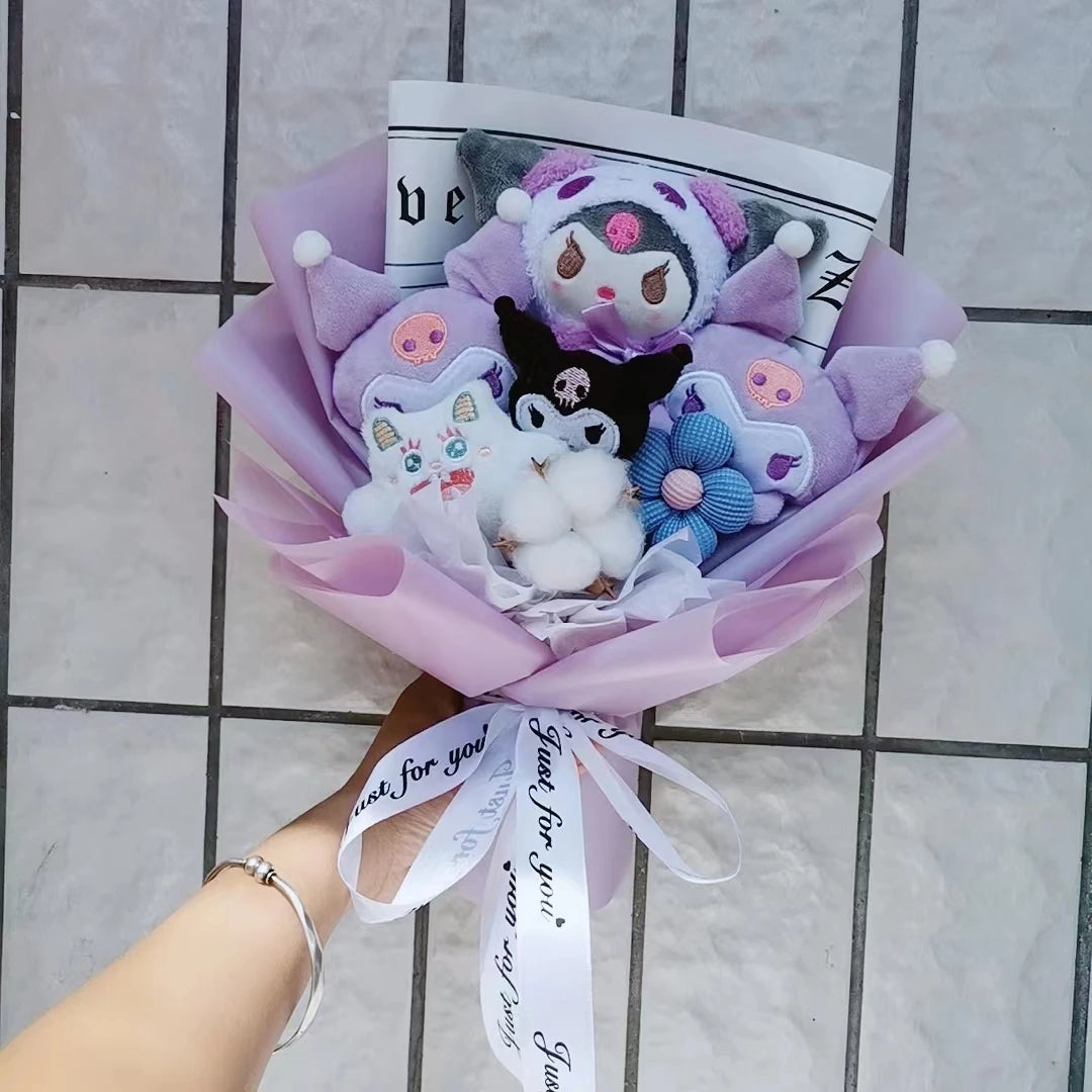 Sanrio Plush Flowers Bouquet Kuromi Plushie