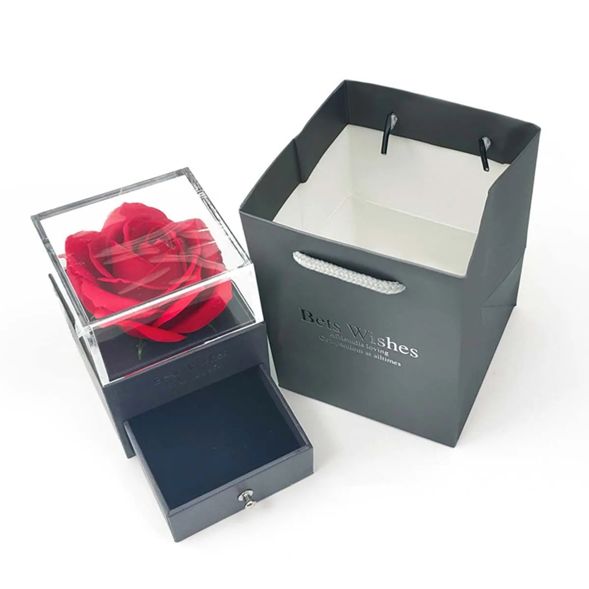 Love Necklace Eternal Flower Gift Box