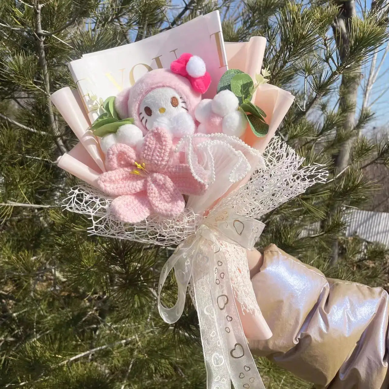 Cartoon Hello kitty Plush Bouquet