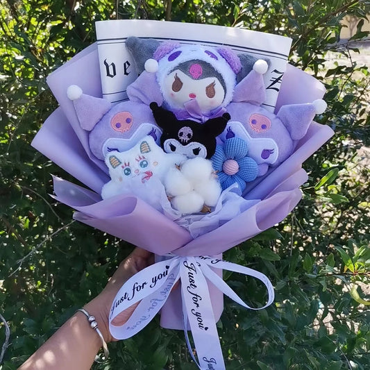 Sanrio Plush Flowers Bouquet Kuromi Plushie