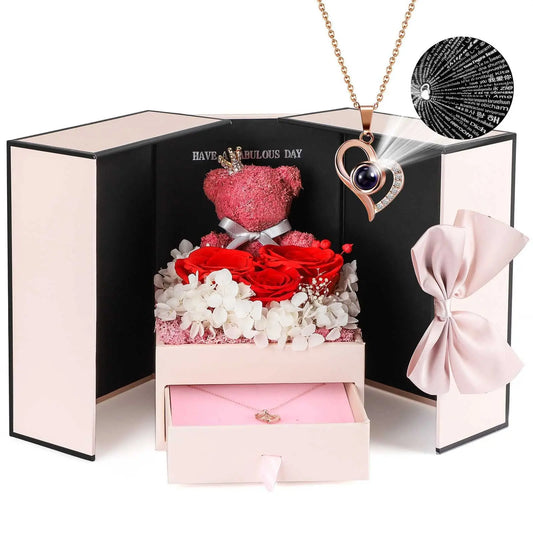 Bear Box with Necklace Projection