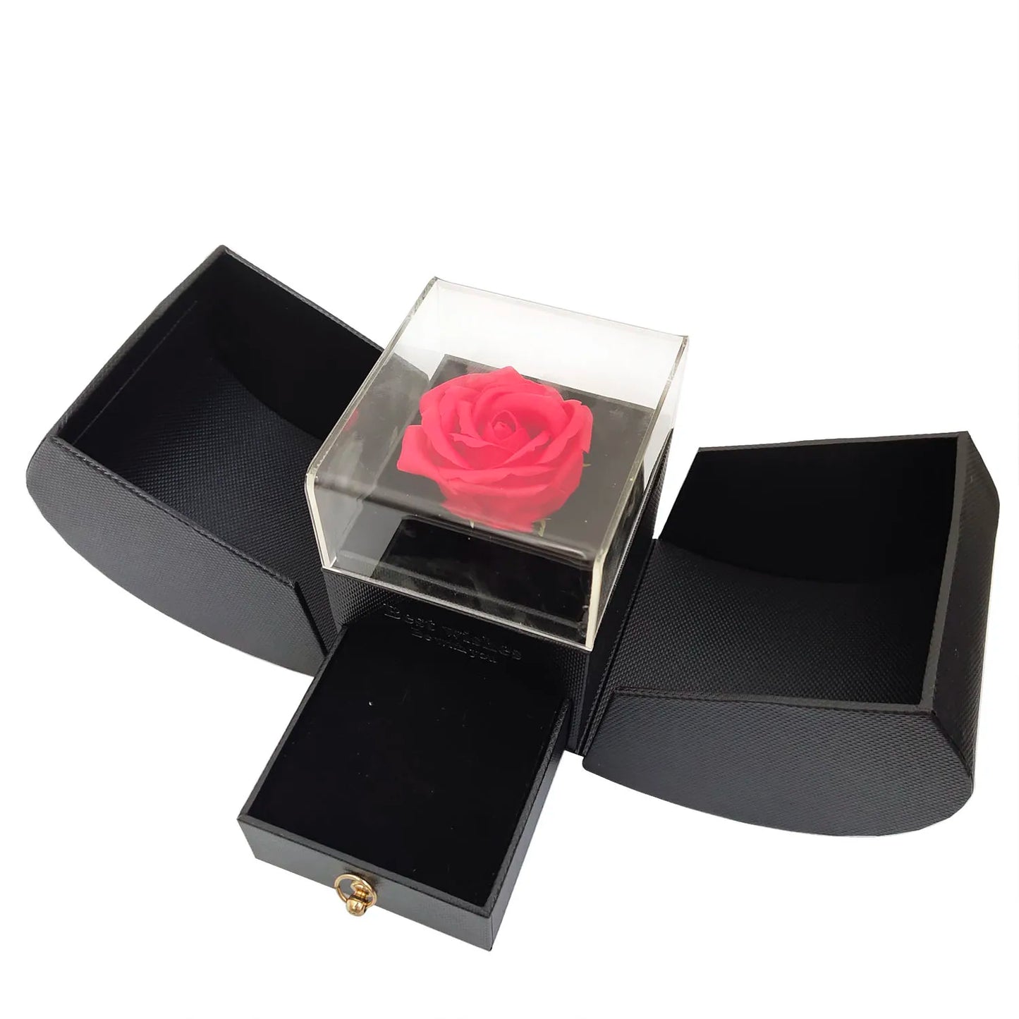 Gift Box with Necklace 100 Languages Love You Eternal Roses