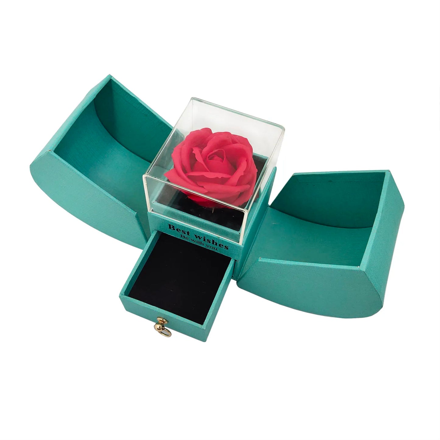 Gift Box with Necklace 100 Languages Love You Eternal Roses