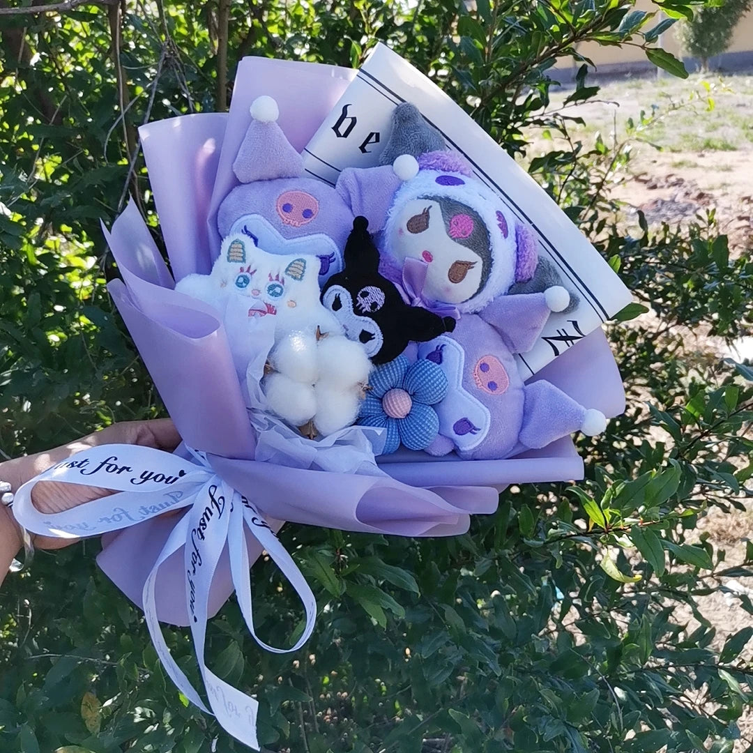 Sanrio Plush Flowers Bouquet Kuromi Plushie