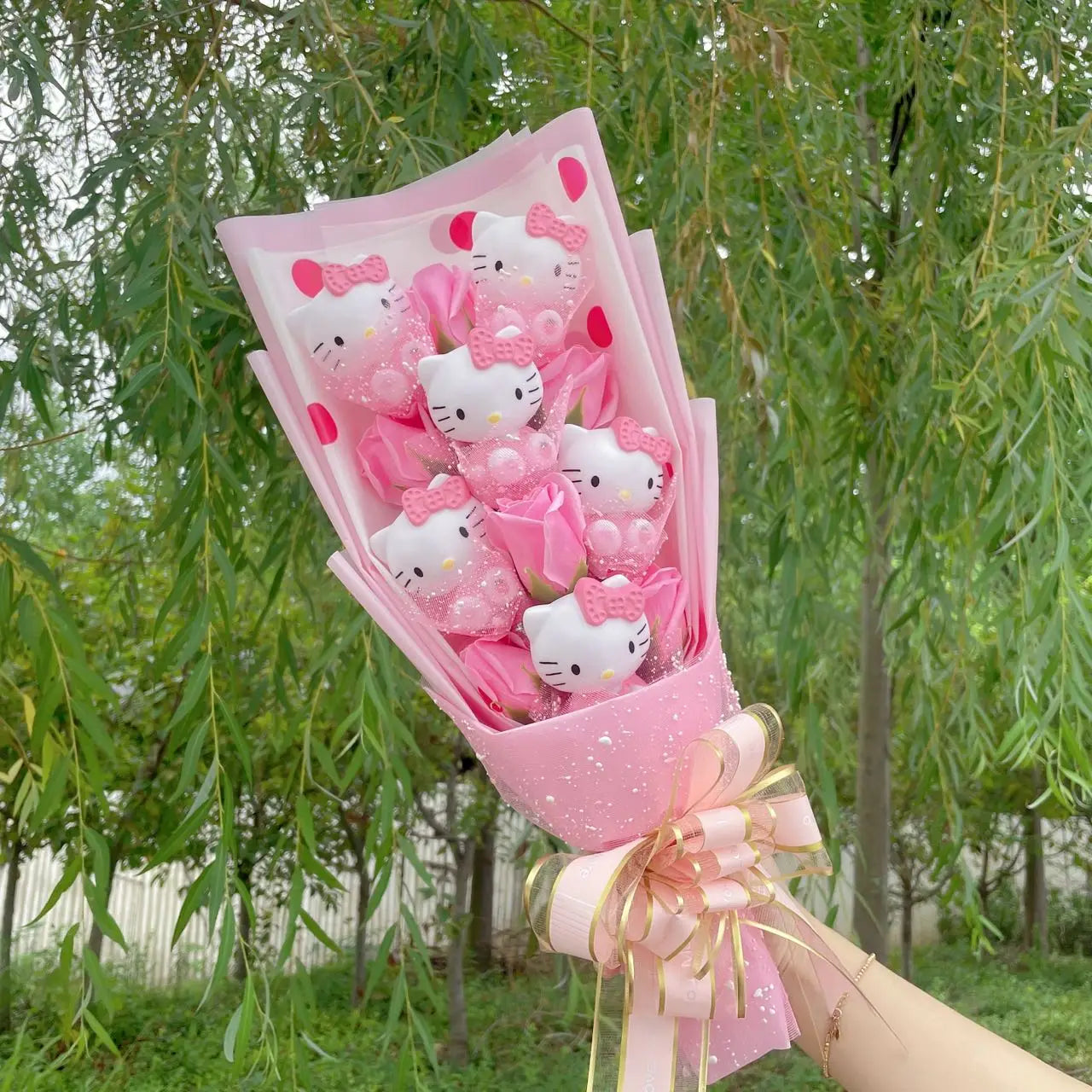 Cartoon Hello kitty Plush Bouquet