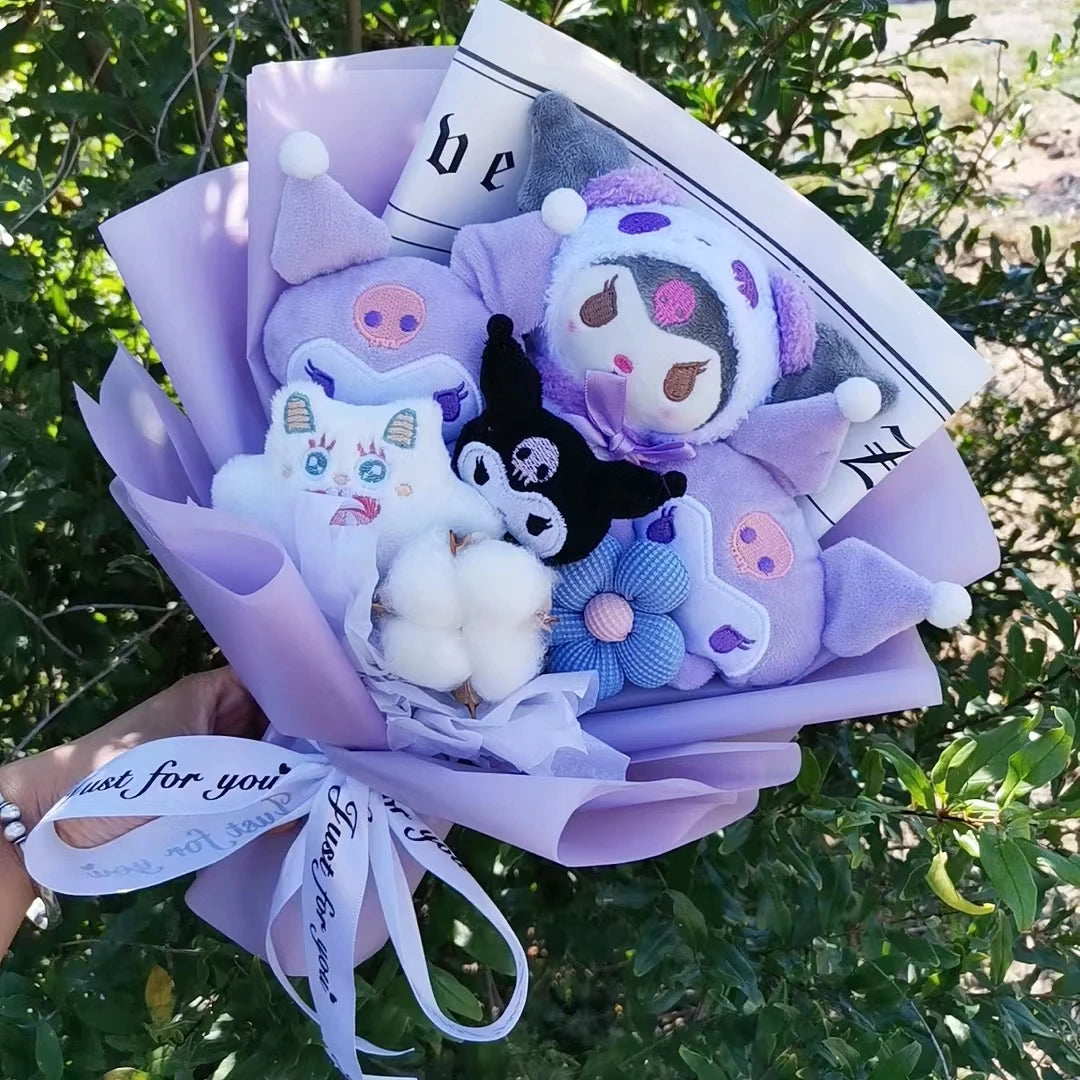 Sanrio Plush Flowers Bouquet Kuromi Plushie