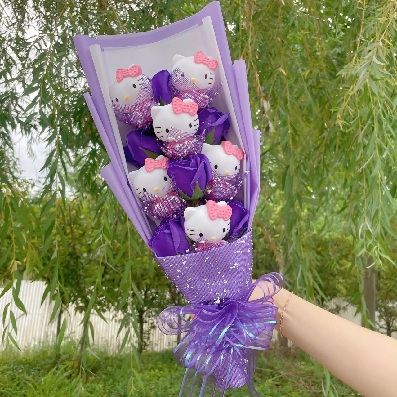 Cartoon Hello kitty Plush Bouquet